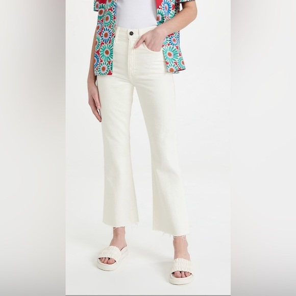 SLVRLAKE Cropped Flare Wide Leg Jeans Size 23 NEW - Picture 1 of 8